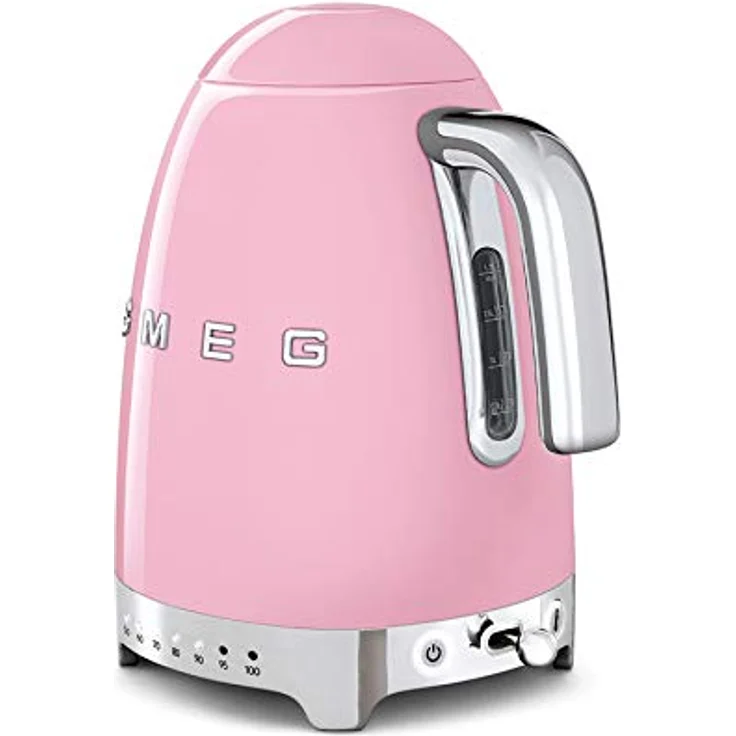 Smeg KLF04PKEU Wasserkocher, 2400W, 1,7L, Edelstahl, pastellrosa – Bild 4