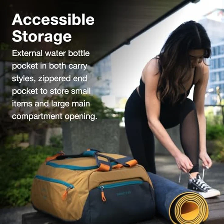 Osprey Daylite Duffel 60, Reisetasche 59 cm, grau, aus 100% PET, vielseitig und robust – Bild 4