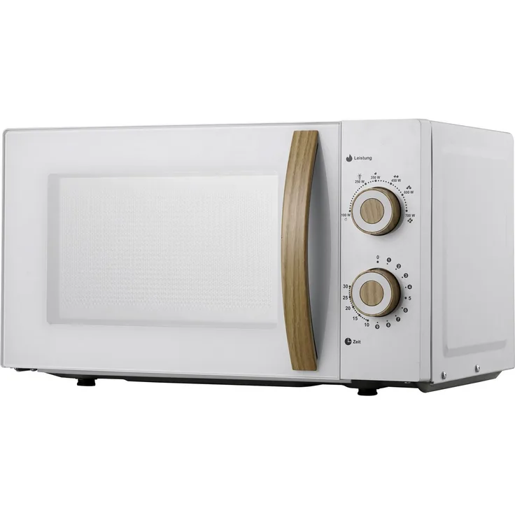 Hanseatic Mikrowelle SMH207WSH-P, 20 l, mit Auftaufunktion und 6 Leistungsstufen, weiß