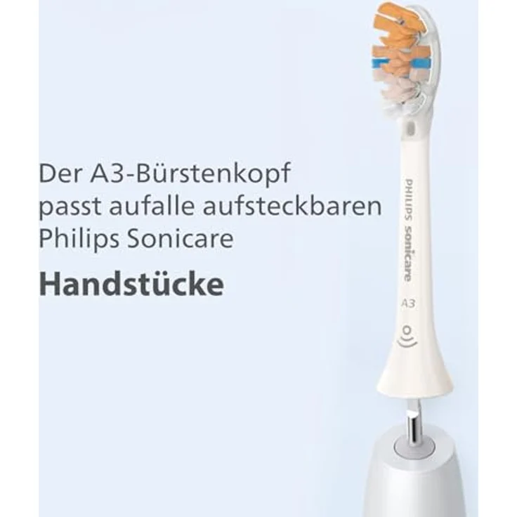 Philips Sonicare A3 Premium All-in-One-Ersatz-Bürstenkopf 6er-Pack in Weiß - Entfernt bis zu 20x mehr Plaque – Bild 5