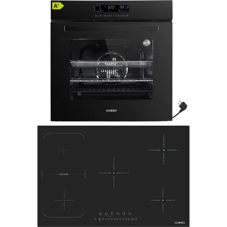 KB Elements Induktions-Kochfeld ELK105PF, 5 Zonen mit Flexzone und Warmhaltefunktion, 9400 Watt, Touch Control