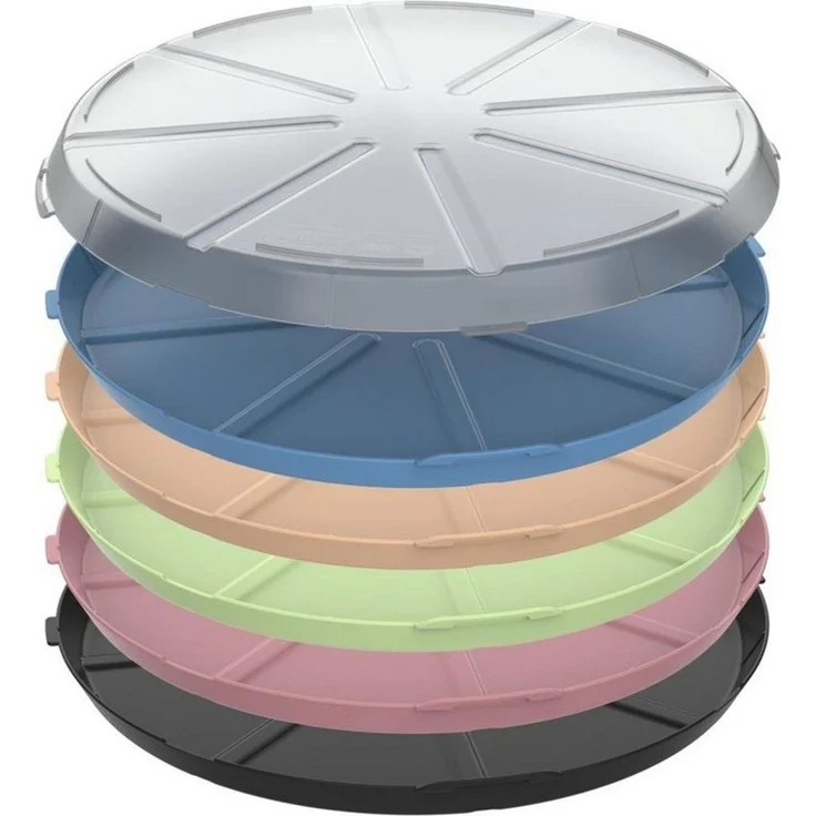 elasto Aufbewahrungssystem Pizzabox 'ToGo' robuste Transportbox Ø 36 cm für unterwegs – Bild 2