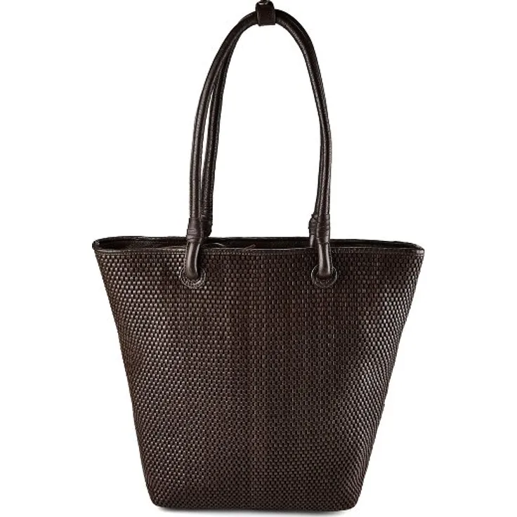 Harbour 2nd Fashion Lights Shopper Tasche, 100% Leder, braun, 38 cm x 11 cm x 43 cm