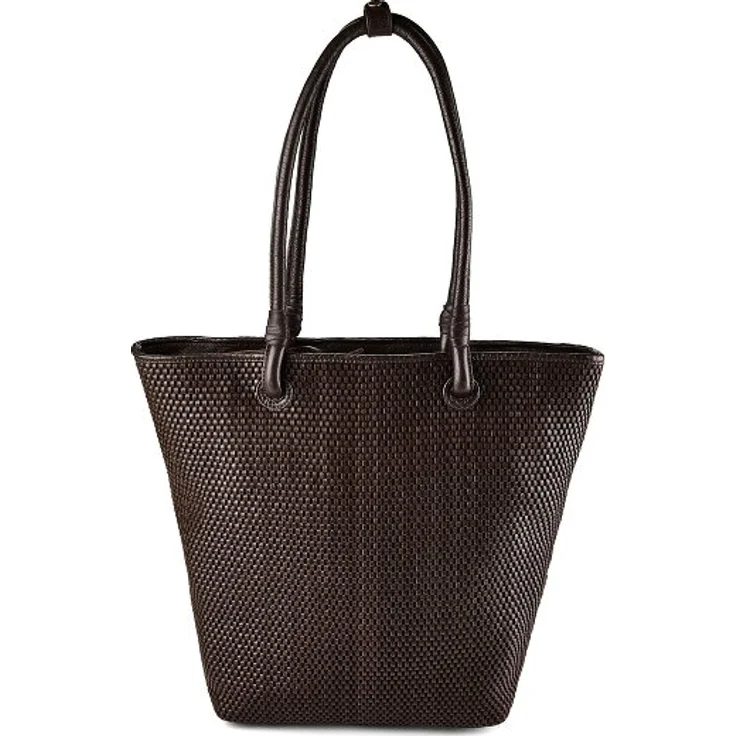 Harbour 2nd Fashion Lights Shopper Tasche, 100% Leder, braun, 38 cm x 11 cm x 43 cm