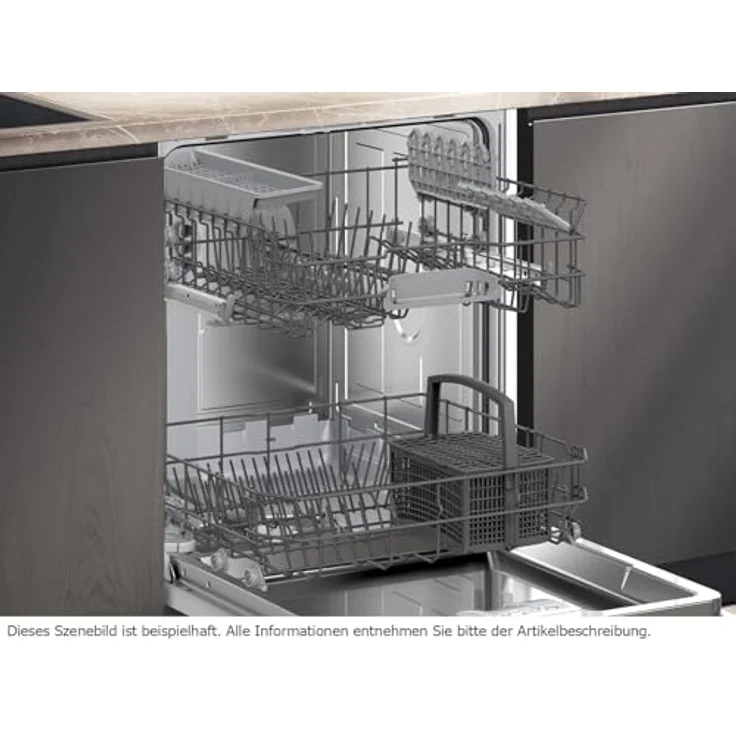 Siemens SN61HX00TE, iQ100, Vollintegrierter Geschirrspüler, 60 cm, 13 Maßgedecke, Energieeffizienzklasse C, 46 dB(A), Home Connect-fähig – Bild 3