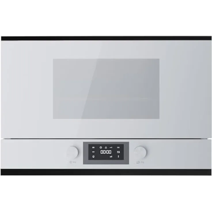 Küppersbusch MR 6330.0 W5 K-Series.3 Einbau-Mikrowelle mit 850 W Leistung, 22 Liter Garraumvolumen, Weiß/Black Velvet