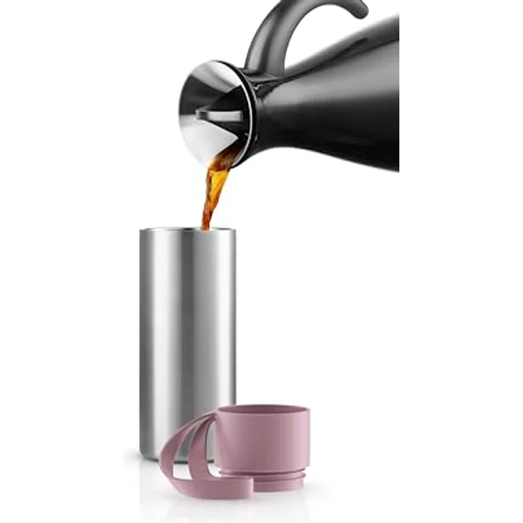 Eva Solo To Go Cup 0.35 Liter, doppelwandiger Thermobecher mit funktionalem Klickdeckel, Nordic Rose – Bild 4