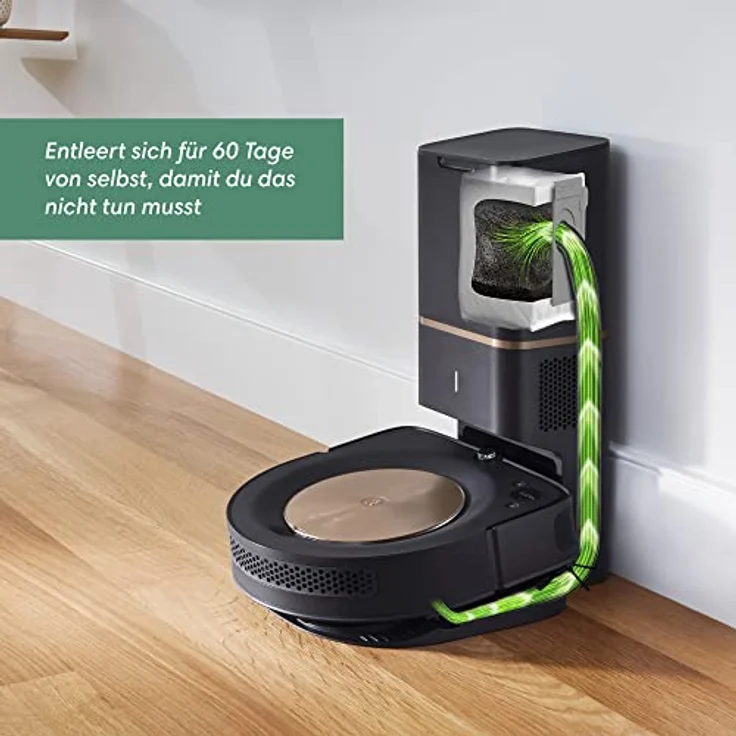 iRobot Roomba S9+ Saugroboter, 120 min Akkubetrieb, mit Absaugstation, schwarz-gold – Bild 6