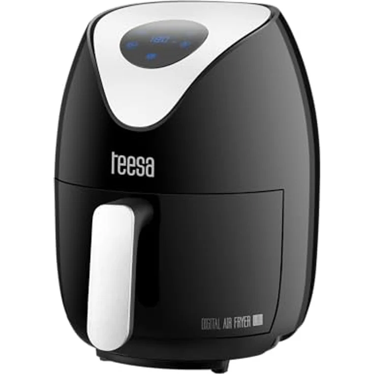 Teesa Digitale Airfryer 1,8l, Heißluftfritteuse mit LCD Bildschirm, schwarz, 1000W, spülmaschinenfest – Bild 6