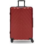 REDOLZ Ultraleicht Hartschalen Check-in Koffer | Großer XL Trolley 50 x 32 x 76 cm mit Dehnfalte nur 4,3 kg | 4 Rollen & TSA-Schloss (Essentials 18)