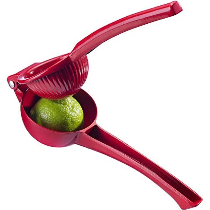 Westmark Zitruspresse mit Zangengriff, Durchmesser: ca. 7 cm, Aluminium, Juicy, Rot, 30952270 – Bild 6