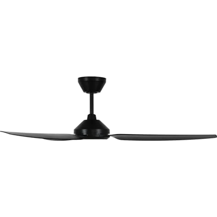 LUCCI AIR Deckenventilator Polis, 132 cm, 3 Flügel, IP55 Schutz, DC Motor mit 6 Geschwindigkeiten, Fernbedienung, Schwarz – Bild 2
