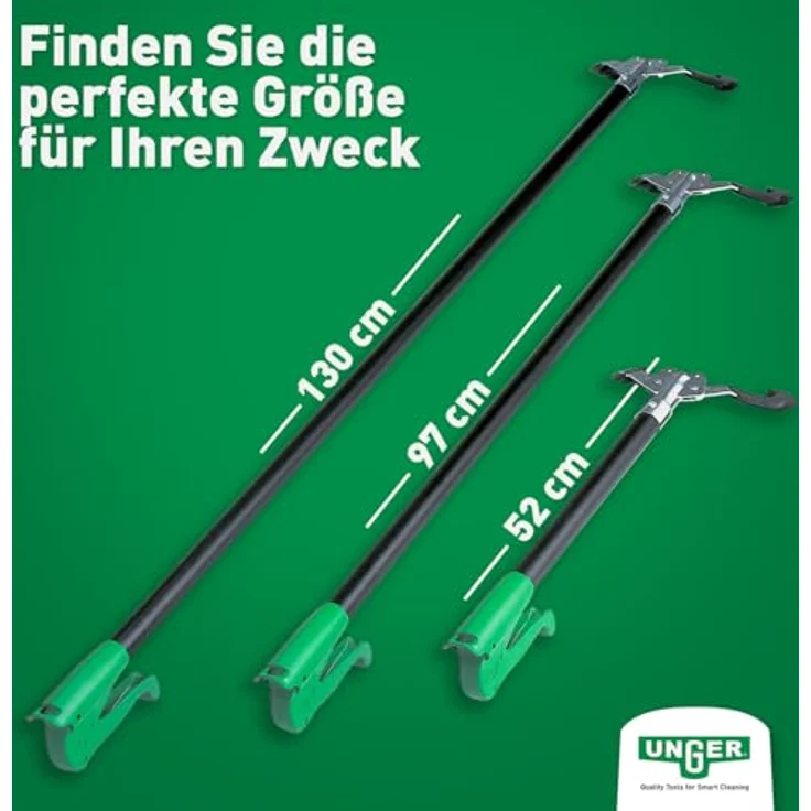 Unger NiftyNabber Pro Müllzange (52 cm lang, Allzweckgreifer, Stahlrohr, Abfallgreifer, Öffnungsmaß Klauen 15 cm) NN400 – Bild 8