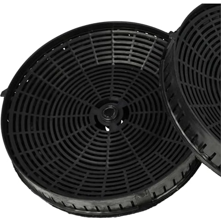 vhbw 2x Aktivkohlefilter kompatibel mit Elica 208355404727, 208355404729, 208355404728, 208355404726, 208355404725 Dunstabzugshaube - 17,2 cm, schwarz - 2er Pack – Bild 5