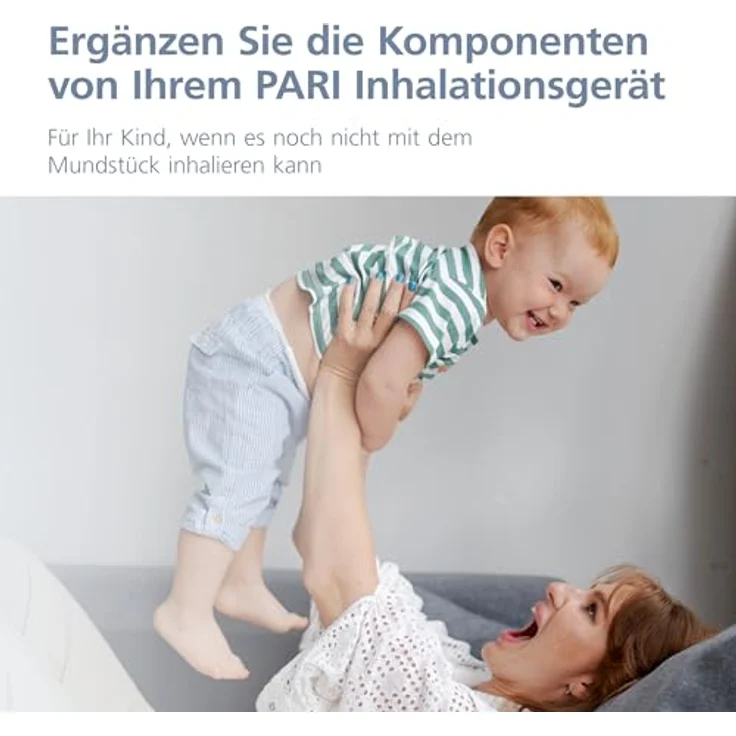 PARI Baby Maske Gr.1 mit Baby Winkel zur Verwendung mit einem Inhaliergerät mit Vernebler - Inhalationsmaske für Babys – Vernebler Maske für Ihr Inhalationsgerät – PARI BOY Zubehör – Bild 3