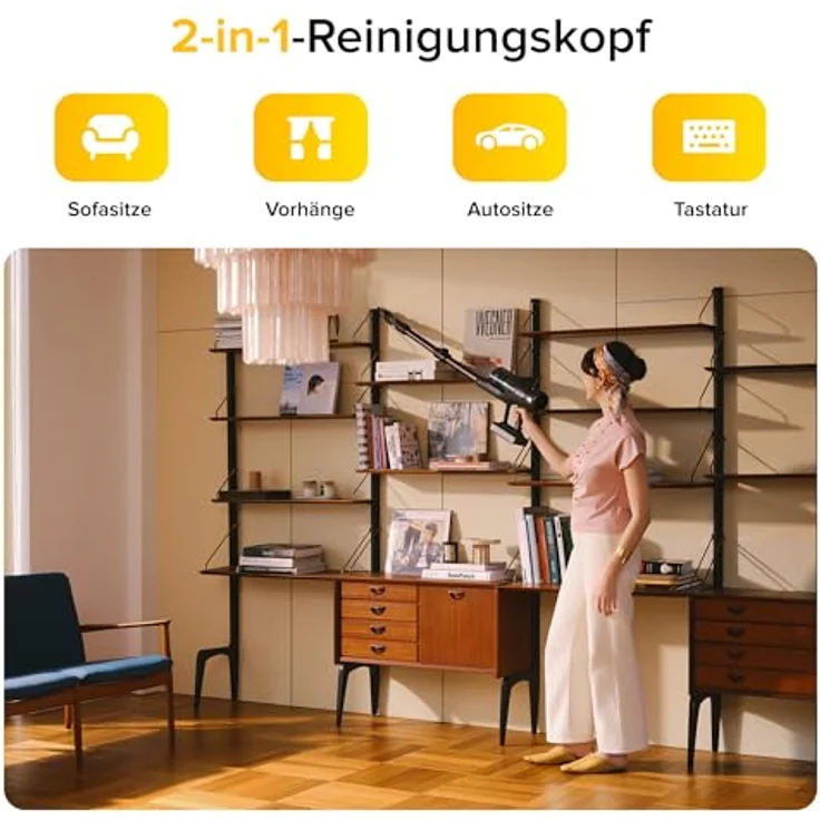 ROBOROCK H60 Ultra, Handstaubsauger mit 210 AW Saugleistung, flexibel, schwarz – Bild 9