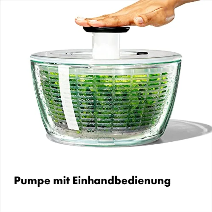 OXO Good Grips Salatschleuder aus Glas - Groß – Bild 4