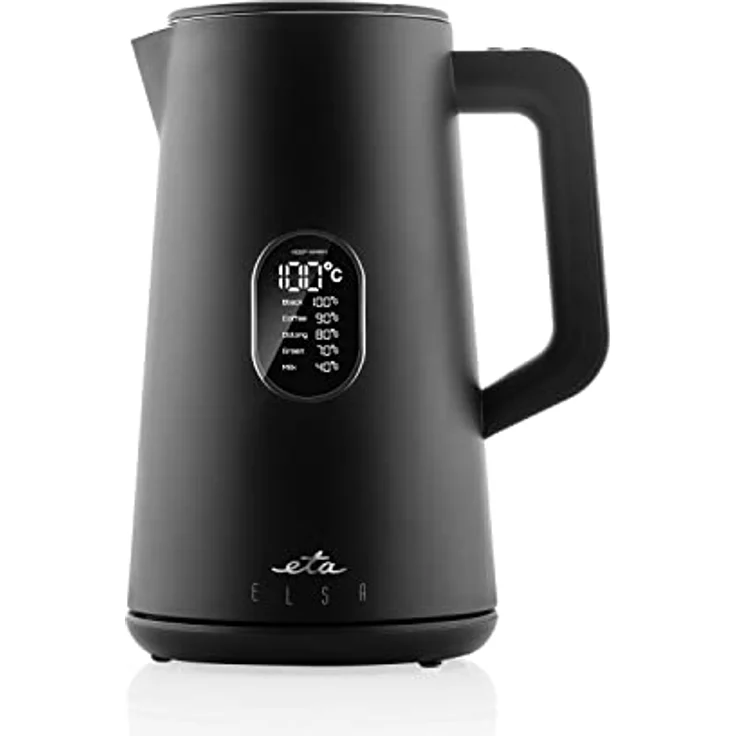 ETA Elsa ETA559790000 Wasserkocher, 1800 W, 1,5 L, 360°-Basis, Edelstahl, schwarz – Bild 2