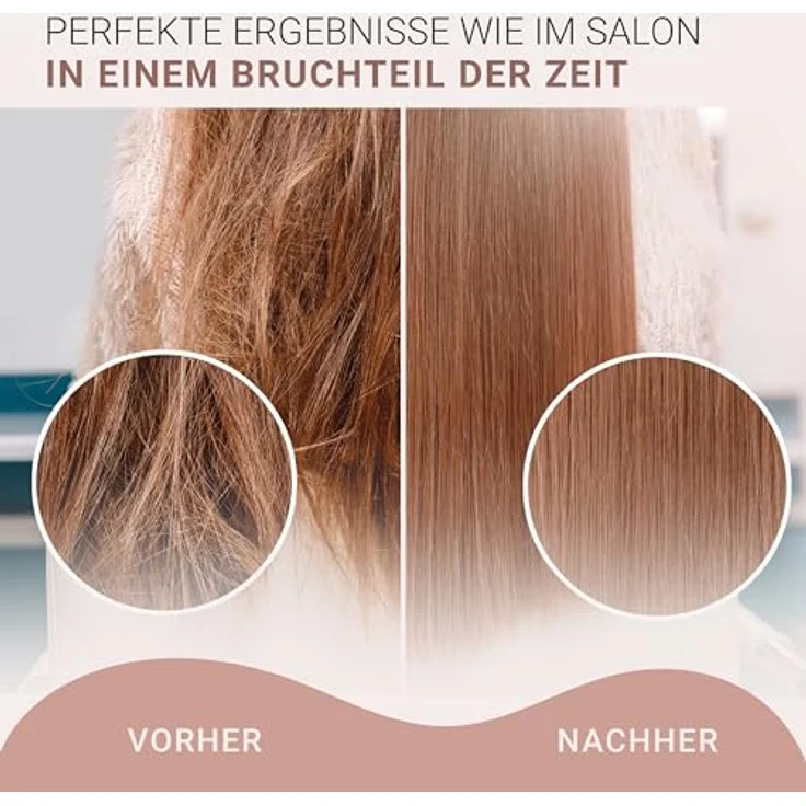 Golden Curl Glätteisen Locken und Glätten Haarglätter - 5 Jahre Sorgenfreiheit - 2 in 1 Styler (Rose Gold Control) – Bild 5