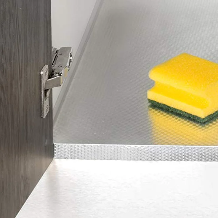 Emuca Bodenschutz für Küchenmöbel, 16mm Plattenstärke, Modul 800mm, 768x580mm, aus Kunststoff und Aluminium – Bild 5
