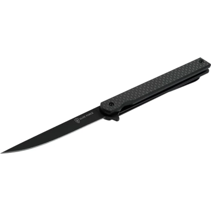 Elite Force EF172, Kugelgelagerte Klinge aus beschichtetem 440A, Klingenöffnung per Flipper, Linerlock-Verriegelung, Clip (Tip-up/r) abnehmbar – Bild 1