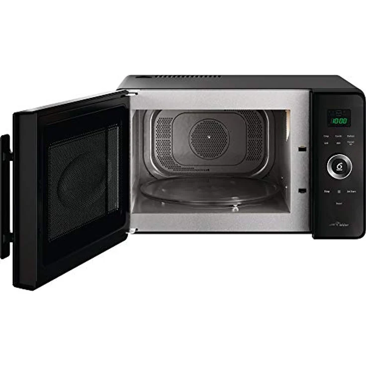 Whirlpool JQ 280 MB Mikrowelle, Standgerät, Thermobelüftet kombiniert, Freistehend mit Dampfgarer Bassa Teller Crisp und Griff, 30 Liter Garraum, Schwarz – Bild 5