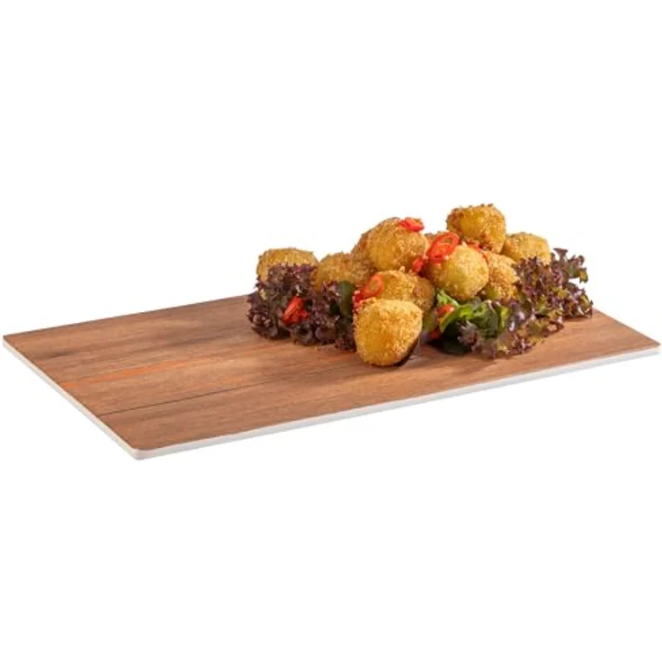 APS GN 1/3 Tablett - CRAZY WOOD - 32,5 x 17,6 cm, Höhe 1 cm, spülmaschinengeeignet, melamin, für Gastronomie und Catering – Bild 2