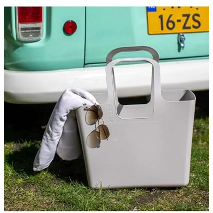 Koziol Einkaufshilfe Tasche XL, Grün, geräumig, leicht und robust, tragfreudige Henkel, vielseitig einsetzbar – Bild 3