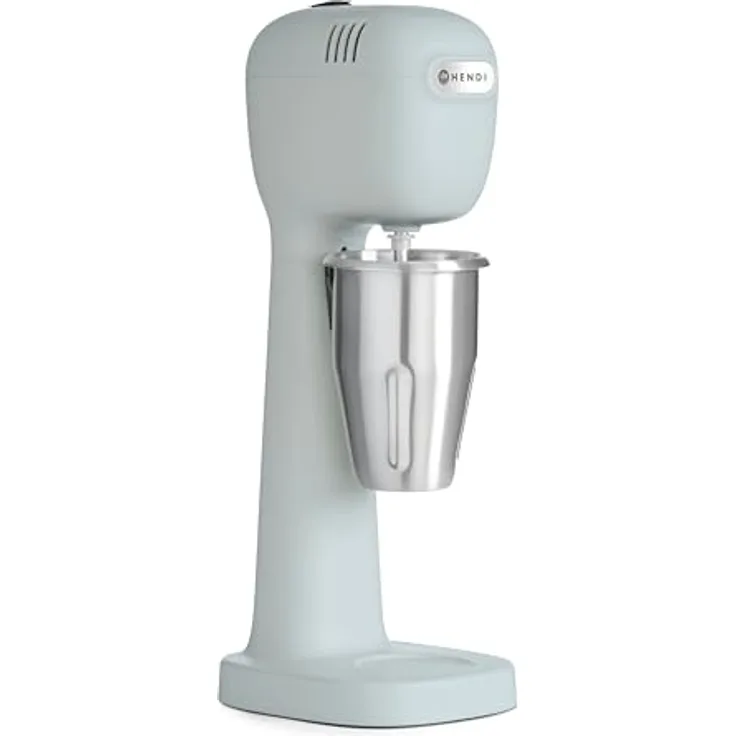HENDI Milkshake Mixer Design by Bronwasser, BPA-frei, 230V/400W, blau, Edelstahl-Rührbecher 0,5L, zwei Drehzahlen