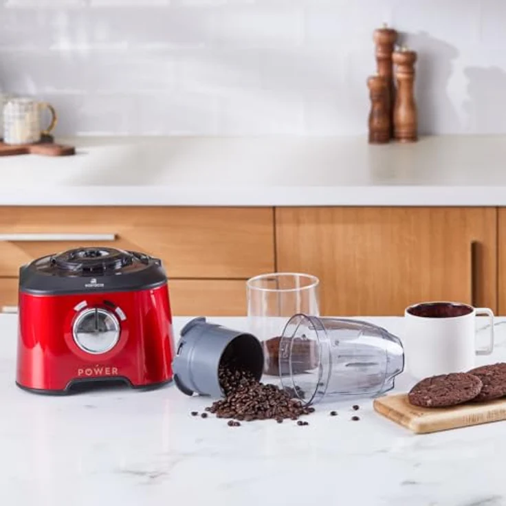 Karaca Küchenmaschine Karaca Mastermaid Power Max 11 in 1 Küchenroboter Imperial Rot 2500 W, mit 11 verschiedenen Funktionen und überragender Leistung – Bild 4