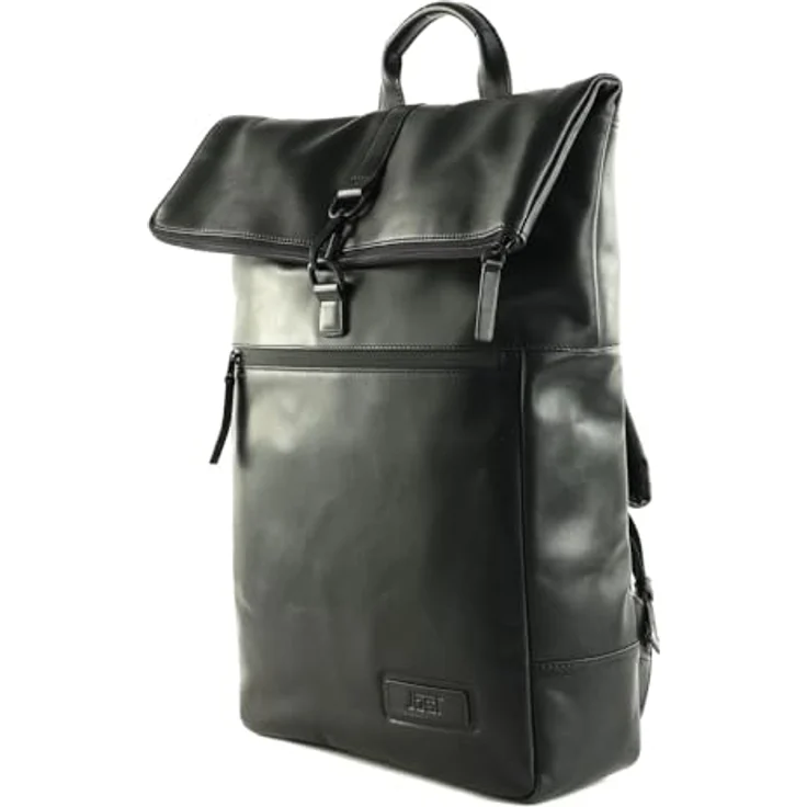 Jost Aarhus Daypack, 44 cm Leder Rucksack mit Laptopfach, schwarz – Bild 2