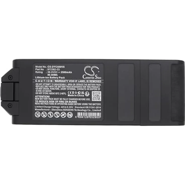 TCTK akkus Kompatibel mit [Dyson] Gen 5 Detect Stick Vacuum, Gen 5 Outsize Stick Vacuum, SV23, SV24 - 972382-03, 972382-04, Grau, 2500mAh Li-ion – Bild 3
