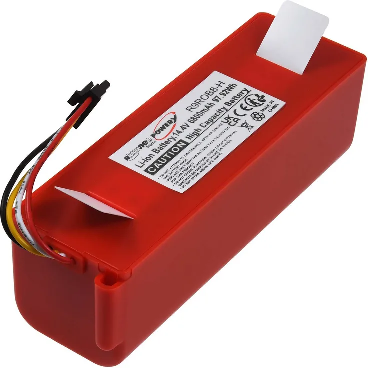 Powery Powerakku für Roborock S7 MaxV Ultra, 14,4V 6800mAh Li-Ion Akku