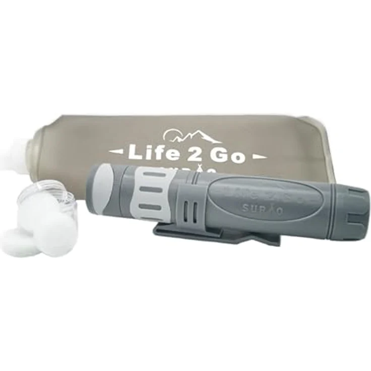 SURAO Surao Life 2 Go Wasserfilter Basic, antiviral, 600 ml, BPA frei – Bild 3