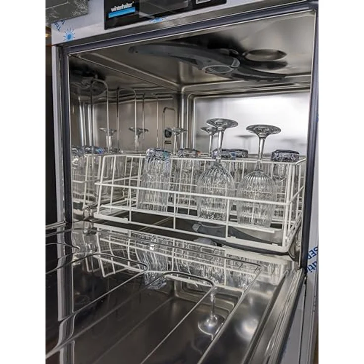 Morleos Gläserspülkorb Drahtgitterkorb 400x400 mm, 4 Reihen für Gastro-Spülmaschinen, Made in EU, robust mit Kunststoffbeschichtung – Bild 8