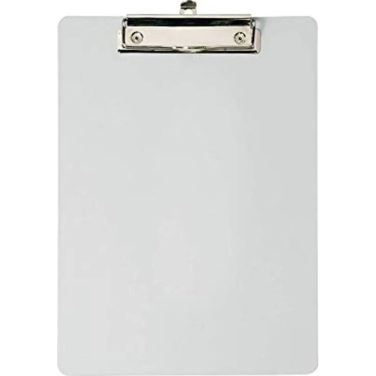 MAUL Klemmbrett A4 MAULoutdoor | Schreibbrett aus Spezialkunststoff im A4 Format | Biegsames und schnittfestes Klemmbrett | Moderner Klemmer für Papier | Für Büro, Küche und Werkstatt | Grau