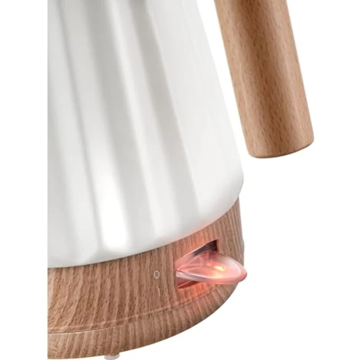 Concept Birdy RK0090 Keramik-Wasserkocher 1,5 L in Weiß mit Holzdetails | 1500 W | STRIX-Technologie, dreifache Sicherheit, energiesparend, pflegeleicht – Bild 5