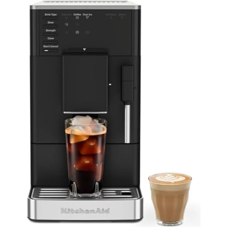 KitchenAid Kaffeevollautomat 5KES8452EBM, IntelliGrind-Technologie mit automatischer Mahlgrad-Einstellung, Schwarz
