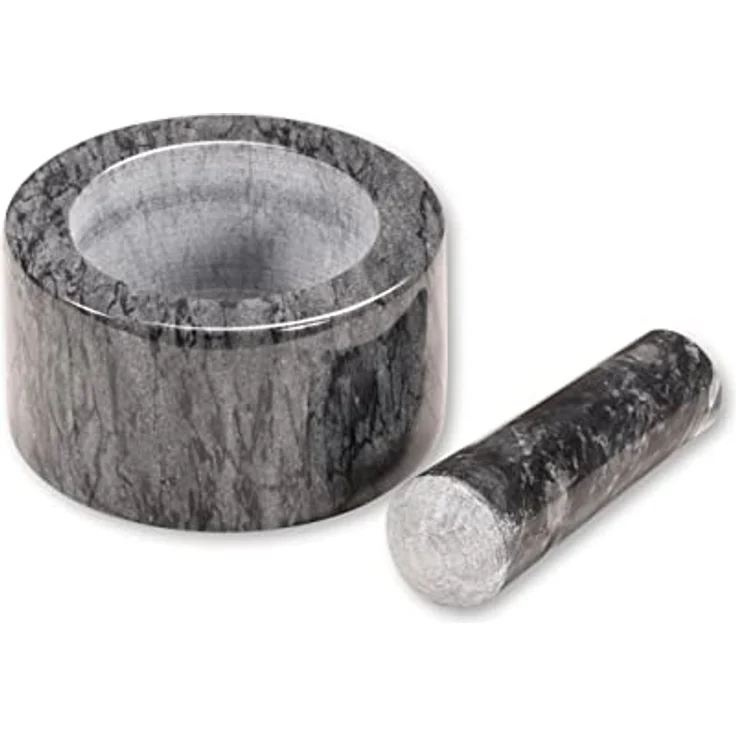 Kesper | Mörser, Material: Marmor, Maße: Ø 13 cm, H: 8 cm, Farbe: Grau poliert | 71504 – Bild 3
