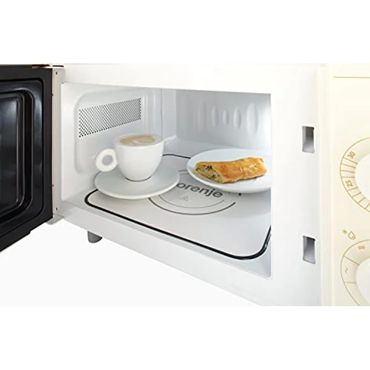 Gorenje MO4250CLI Mikrowelle mit Grill, Standgerät, 20 Liter Garraum, 800 Watt, elfenbein – Bild 2