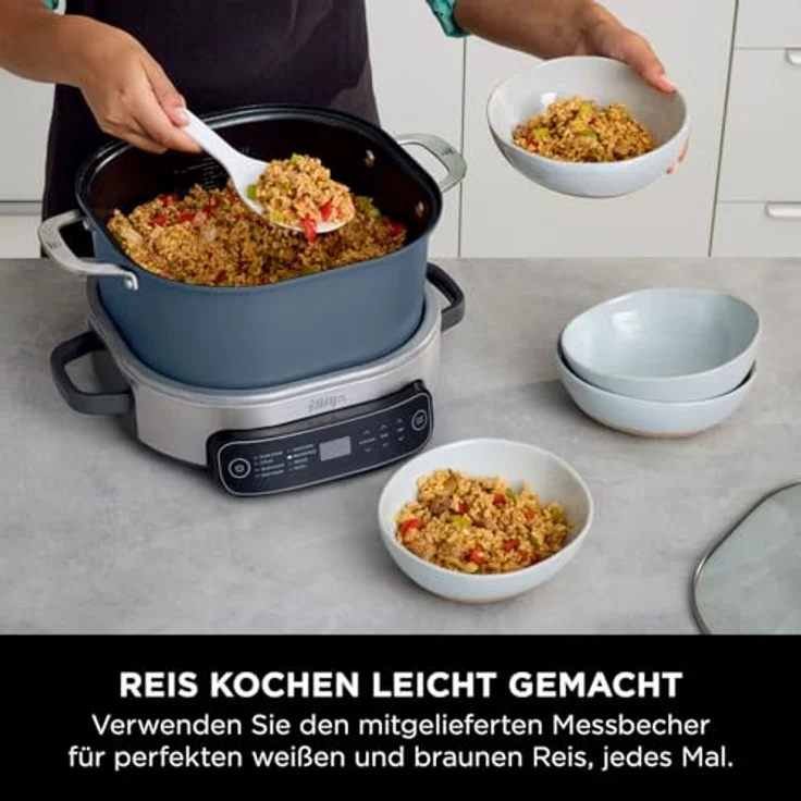 Ninja Foodi PossibleCooker MC1101EU, 6 L Slow Cooker und Reiskocher, 8-in-1-Funktionen, nachtblau – Bild 5