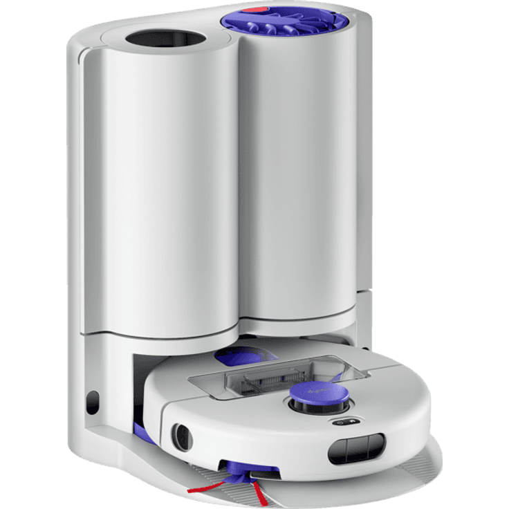 Dyson R2 Nurovi™ Wash+Dry, Saugroboter mit 21.000 Pa Saugkraft, Silber/Violett-Blau