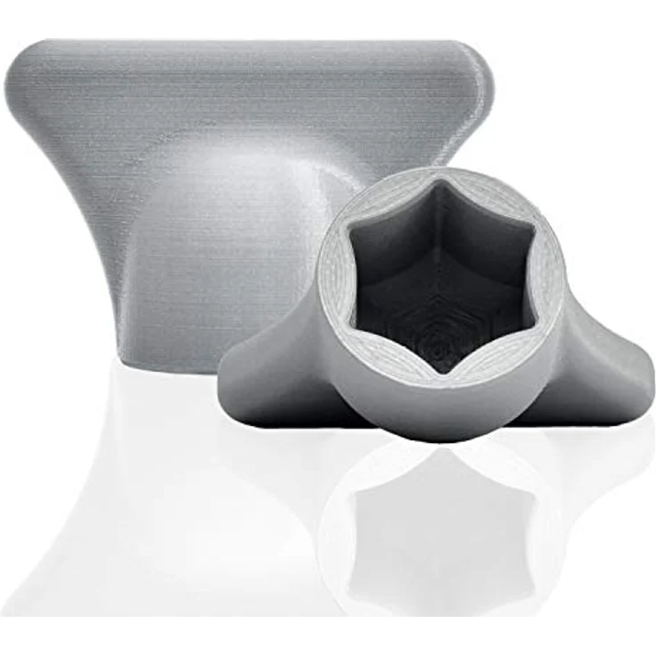 Mix-Slider ® Teiglöser Teigblume für Thermomix, Zubehör für Vorwerk Küchenmaschine TM5 + TM6 3D gedruckt Made in Germany (Silber Grau) - Preisvergleich – Bild 1