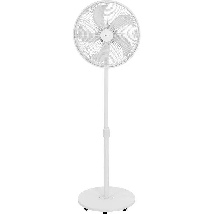 Lucci AIR Glide DC SV Standventilator, 36W Höhenverstellbar, Leiser Betrieb, Weiß