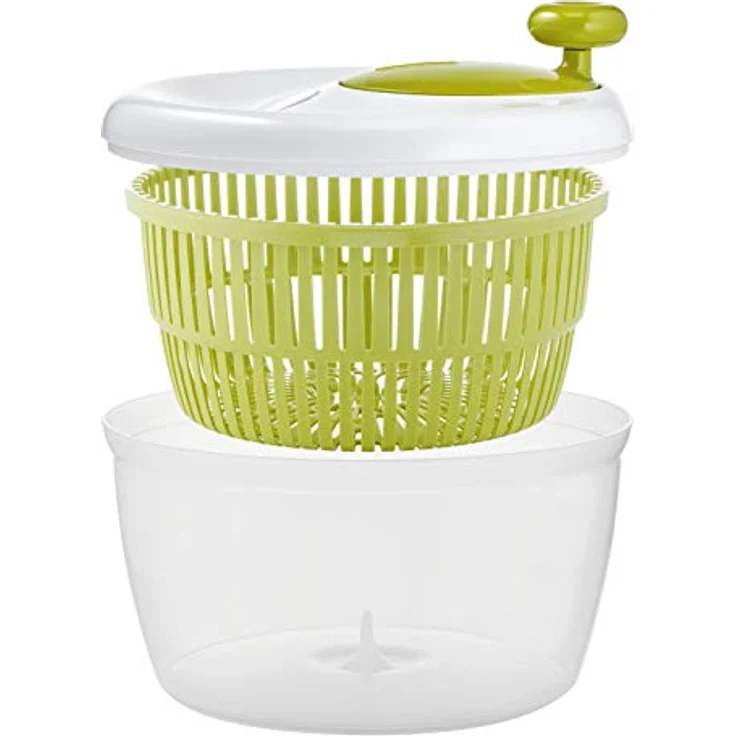 Moulinex Classic Salatschleuder 5 l (5/7 pers), spülmaschinenfest, einfaches und schnelles Auswringen des Salats, mit Stopp-Knopf, hergestellt in Frankreich K1690104 – Bild 3