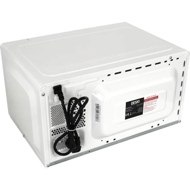 DESKI Mikrowelle DESKI Mikrowelle weiß 700 Watt Microwelle Drehteller Timer 6 Stufen – Bild 4
