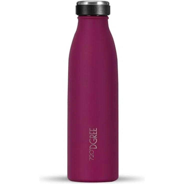 720°DGREE milkyBottle Edelstahl Trinkflasche, 500ml, BPA-frei, auslaufsicher, für kohlensäurehaltige Getränke, ideal für Kinder, Sport und Schule – Bild 1