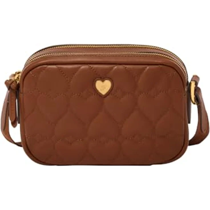 Fossil Danni Umhängetasche, 100% Leder, 23 cm, braun – Bild 1