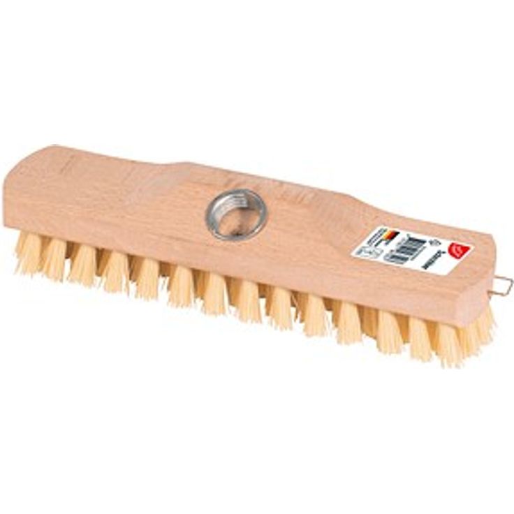 GUT&GÜNSTIG Schrubber, braun, Holz, ideal für Bodenreinigung