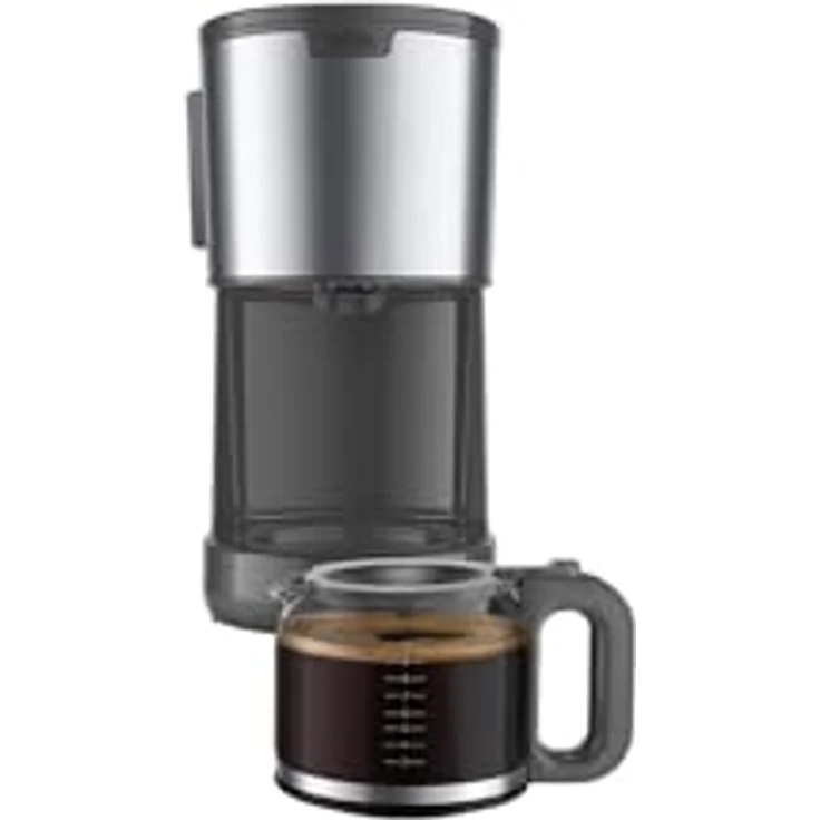 Braun Kaffeemaschine PurShine KF1500GY, Filterkaffeemaschine mit Glaskanne & OptiBrew System, Anti-Tropf-Funktion, Automatische Sicherheitsabschaltung, 10 Tassen Kapazität, 1000W, Grau – Bild 2